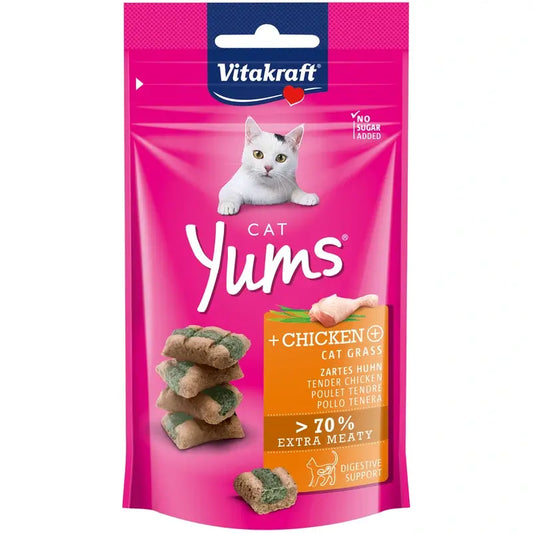 Vitakraft Cat Yums Chicken and Catnip 9x40g