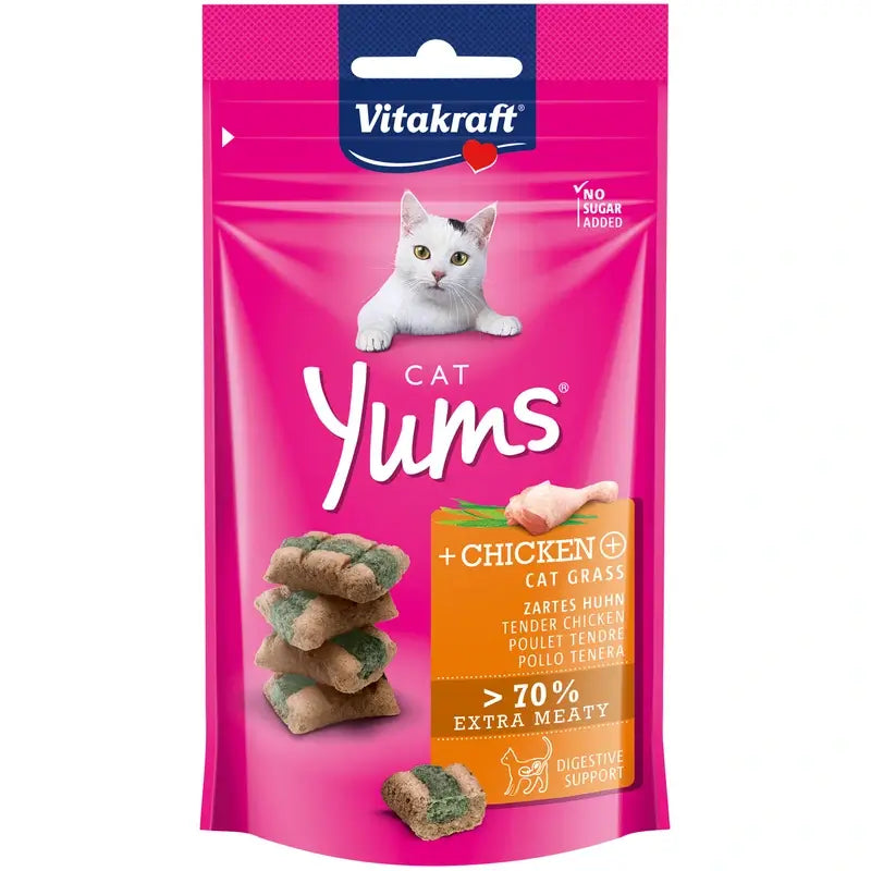 Vitakraft Cat Yums Chicken and Catnip 9x40g