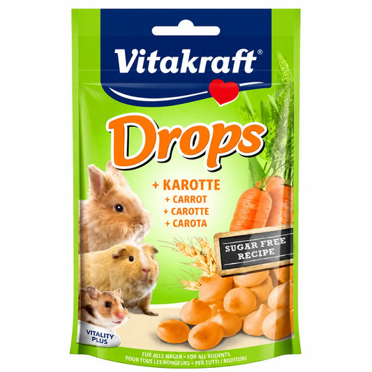 Vitakraft Carrot Drops for Rodents 9 x 75 grams
