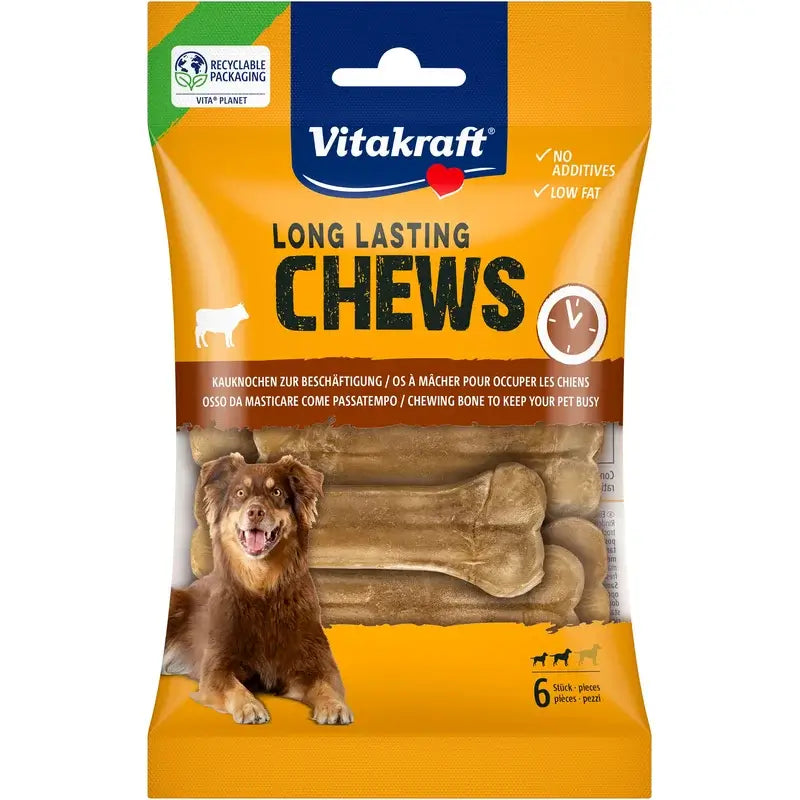Vitakraft Pressed Bone Chews 8cm, 10 packs of 6