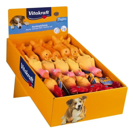 Vitakraft Assorted Mini Animal Dog Toys, 36 pieces