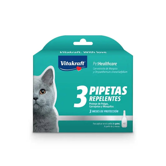 Vitakraft Cat Biocide Pipette, 3 pipettes, 3 units
