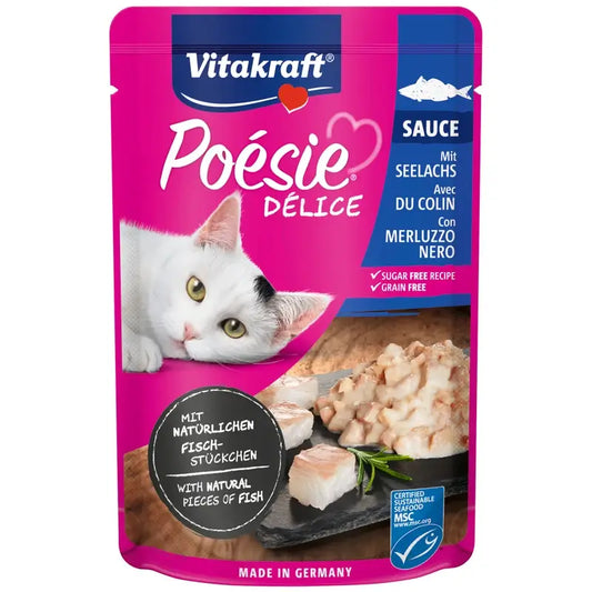 Vitakraft Poésie Delisauce Pouch Pollock 23x85g
