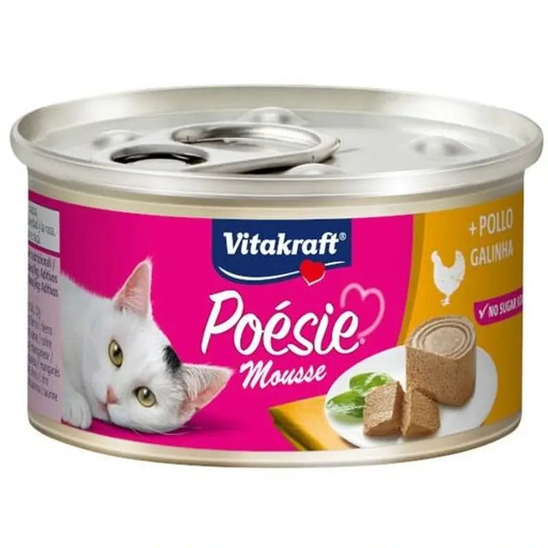 Vitakraft Poesie Chicken Mousse, 12 x 85-gram tins