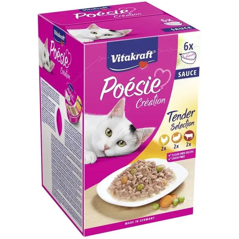 Vitakraft Poesie Multipack Meat Sauce 6 x 85 grams
