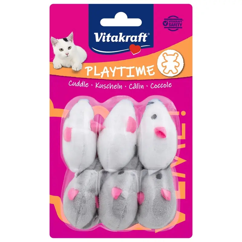 Vitakraft ‘Cats For You’ Plush Mice, 1 piece