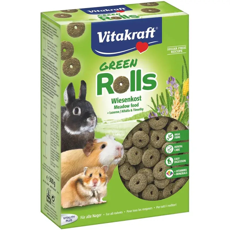 Vitakraft Alfalfa Rings for Rodents, 300 grams