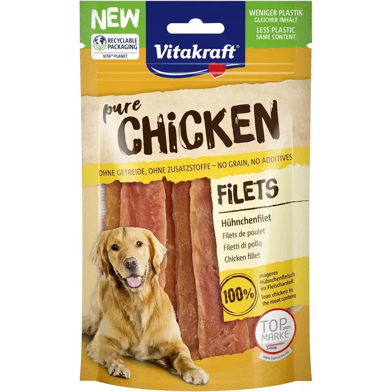 Vitakraft Chicken Snack Strips 10 x 80g