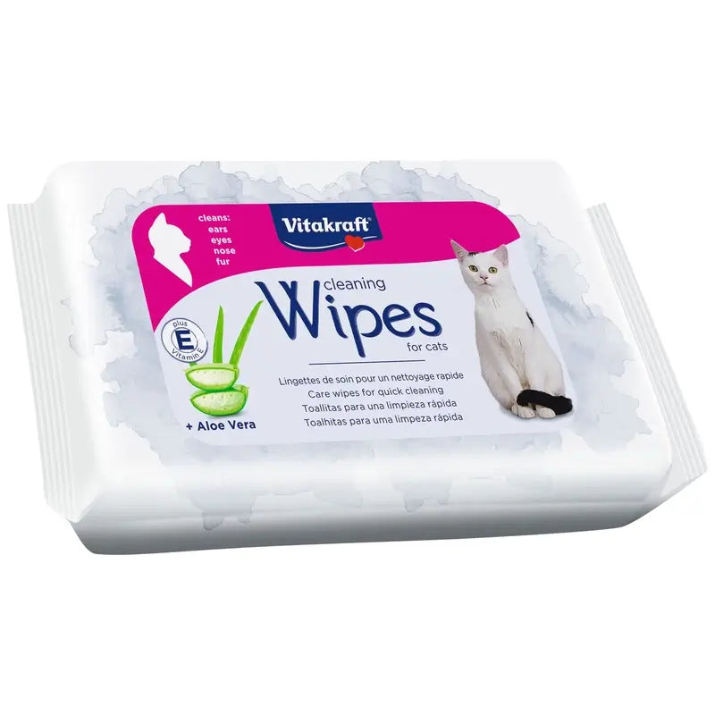 Vitakraft Aloe Vera Sanitary Wipes, 10 x 20 units