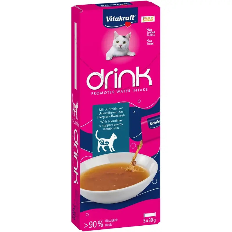 Vitakraft Vita Drink Salmon with L-Carnitine 9x5x30g