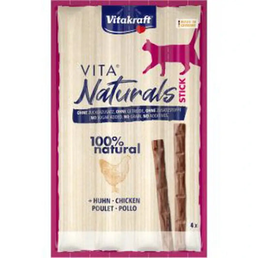 Vitakraft Vita Naturals Cat Chicken Sticks 20 x 4 each