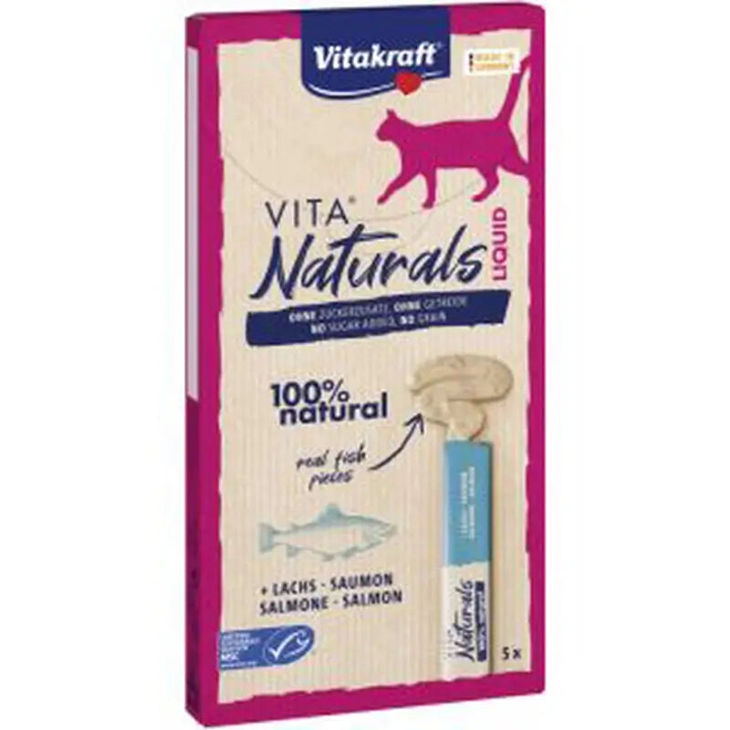 Vitakraft Vita Naturals Liquid Snack Salmon 11x5un