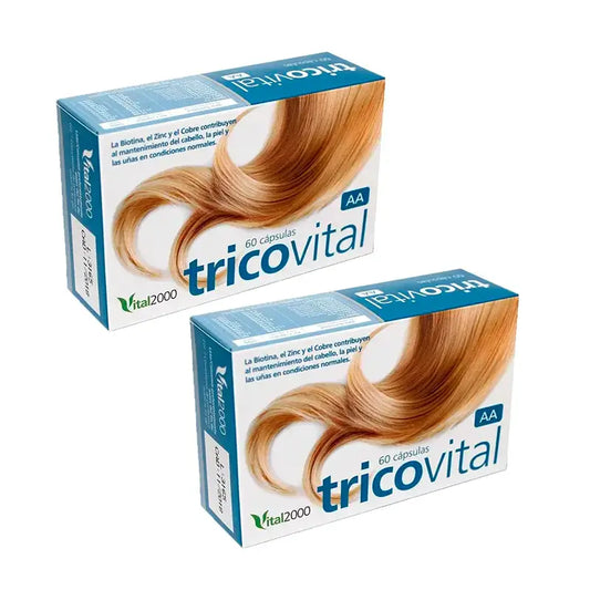 Vital 2000 Tricovital Aa, Pack 2 x 60 Capsules