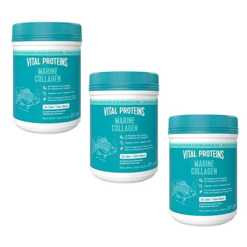 Vital Proteins Triple Marine Collagen, 3x 221g