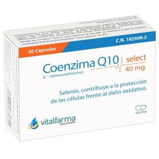 Vitalfarma Coenzyme Q10 Select 40Mg. 30Cap.