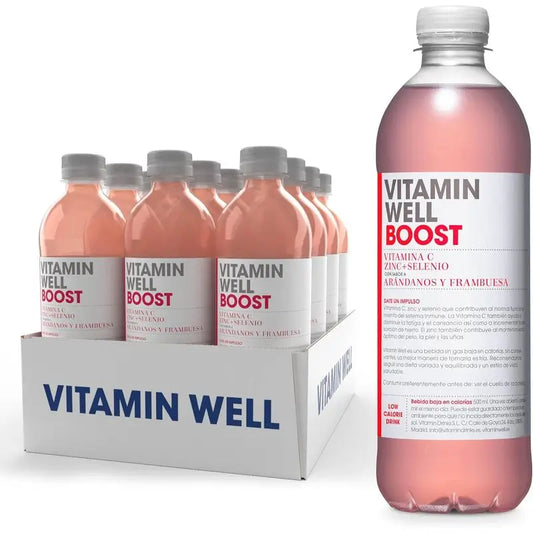Vitamin Well Pack Boost Blueberry/Raspberry, 12 pcs x 500 ml
