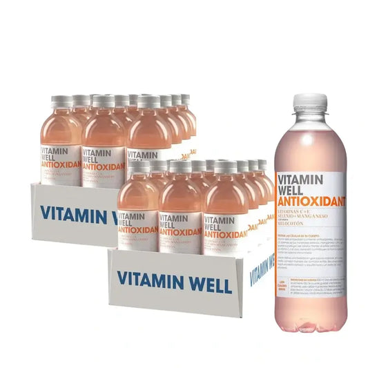 Vitamin Well Pack Antioxidant Peach, 24 Units X 500 Ml