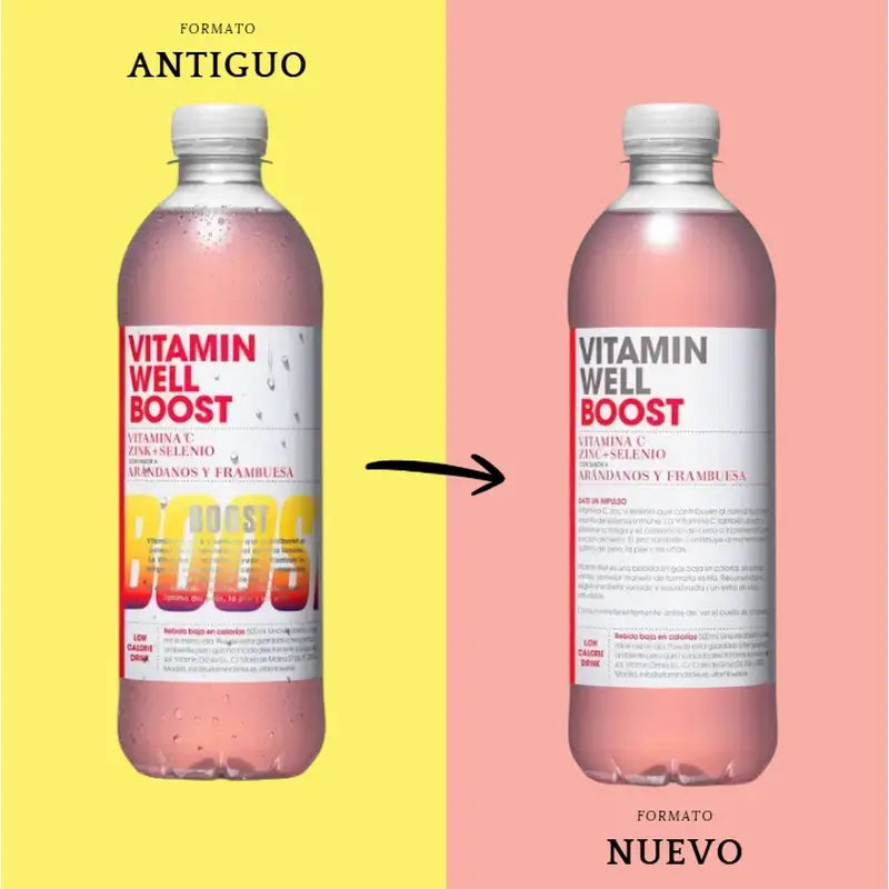 Vitamin Well Pack Boost Blueberry/Raspberry, 12 pcs x 500 ml