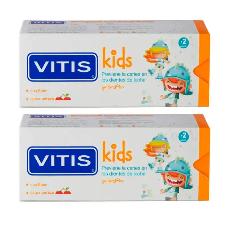 VITIS Kids Toothpaste Gel Pack 2 x 50 ml