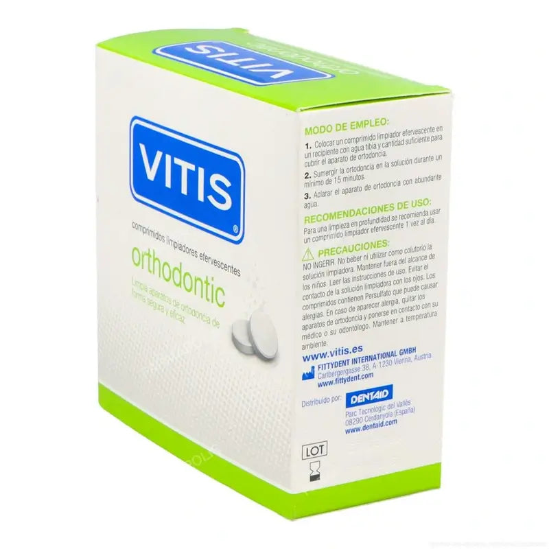 VITIS Orthodontic Effervescent Cleansing Tablets 32 tablets