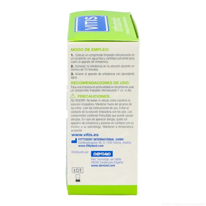 VITIS Orthodontic Effervescent Cleansing Tablets 32 tablets