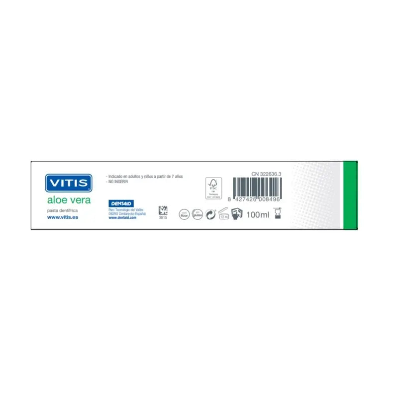 VITIS Toothpaste with Aloe Vera Mint Flavour 100 ml