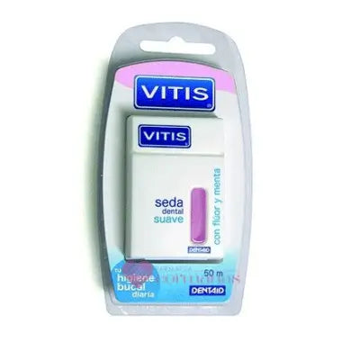 VITIS Dental Floss with Fluoride and Mild Mint 50 M