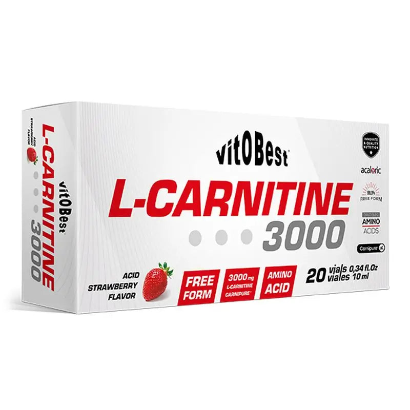 Vit.O.Best L-Carnitine 3000, 20 Vials Of 10 Ml