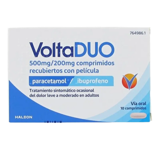 Voltaduo 500 Mg/200 Mg, 10 tablets