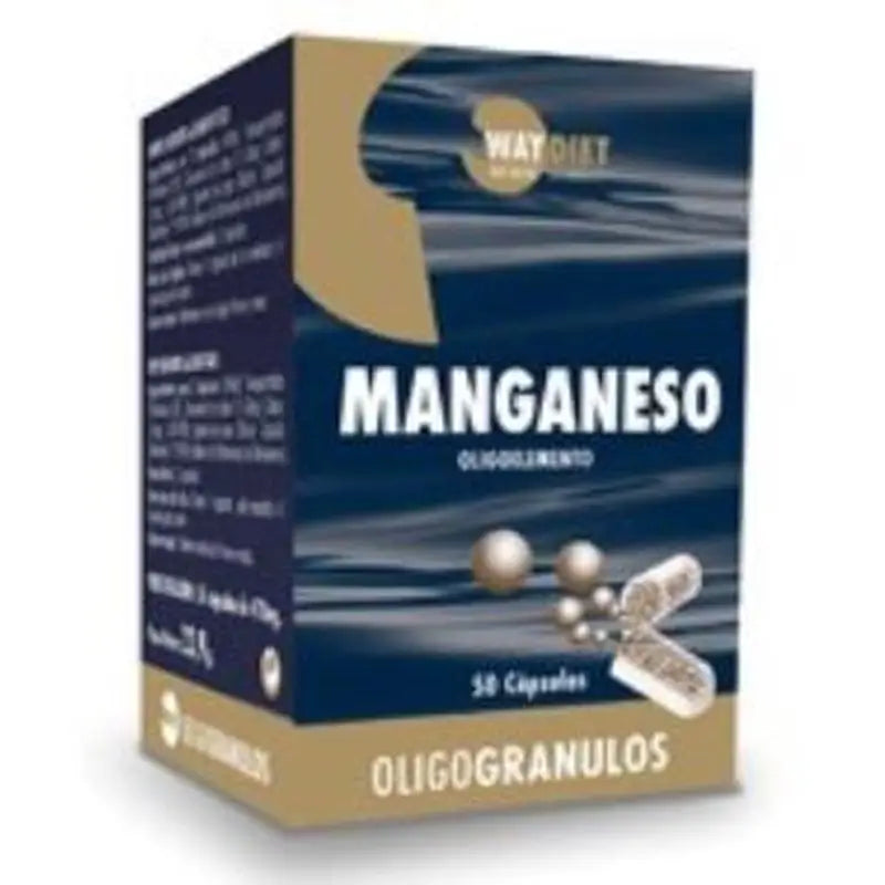 Waydiet Natural Products Manganese Oligogranules 50Caps.