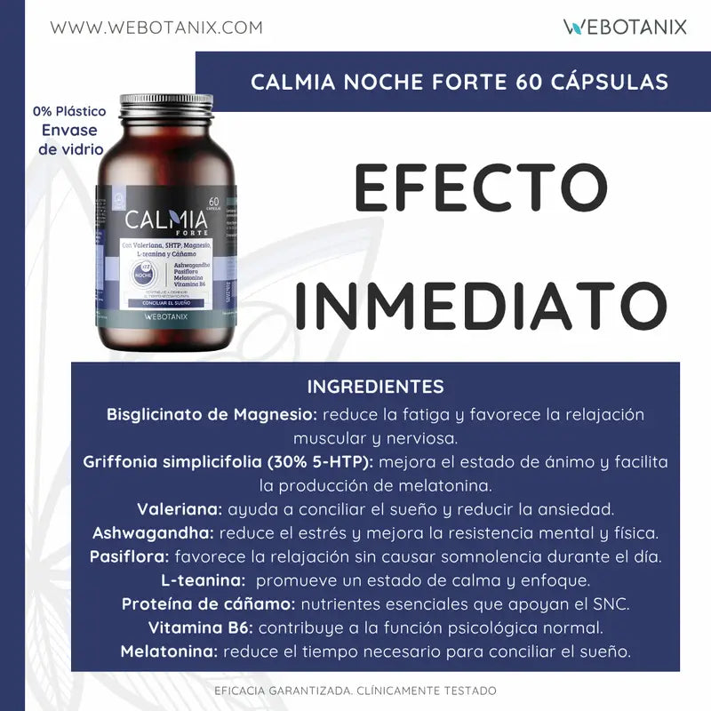 Webotanix Calmia Noche Forte, 60 capsules