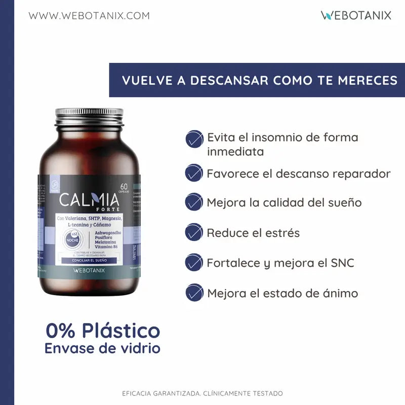 Webotanix Calmia Noche Forte, 60 capsules