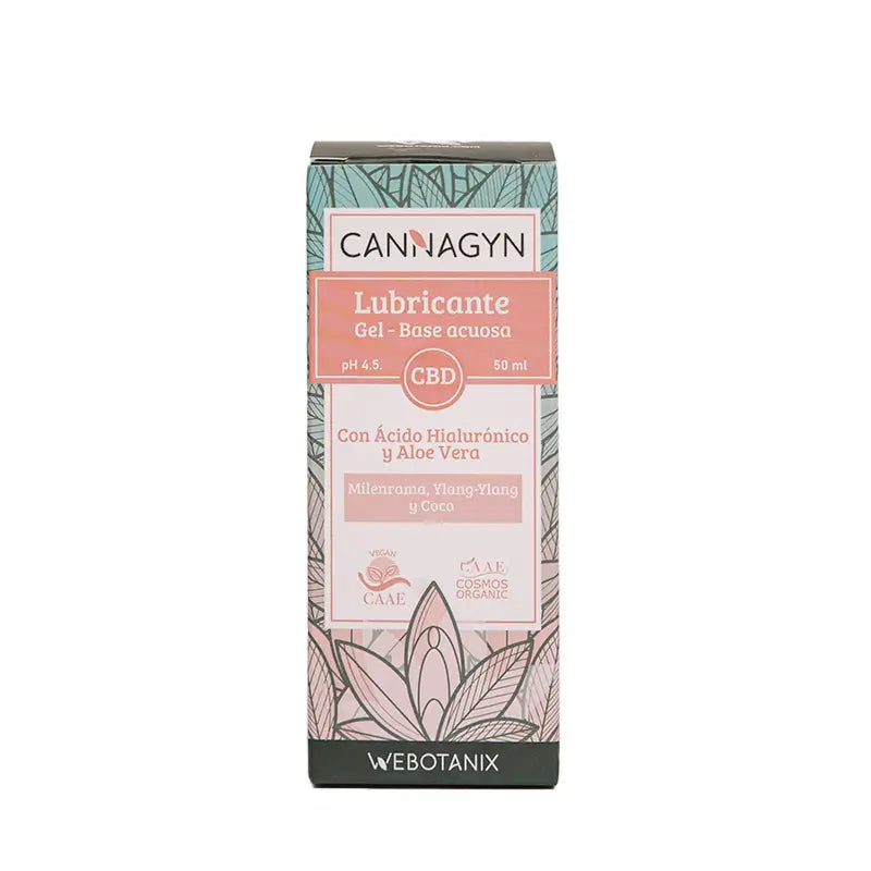 Webotanix Cannagyn Organic Cbd Lubricating Gel, 50 ml