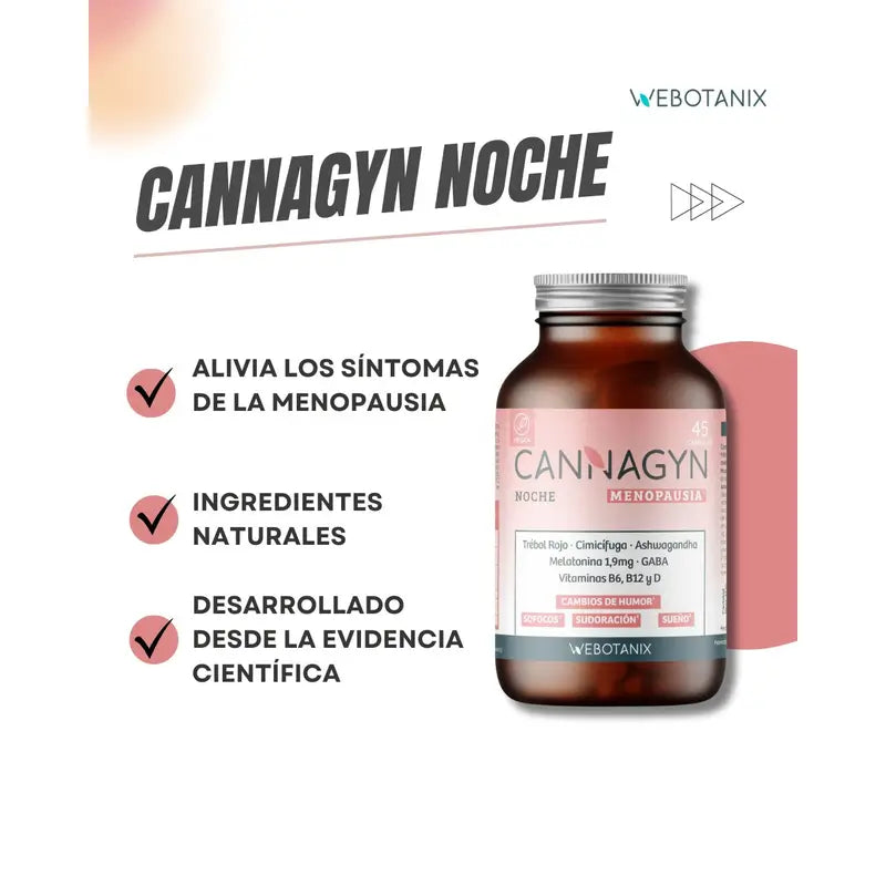 Webotanix Cannagyn Menopause Night, 45 capsules