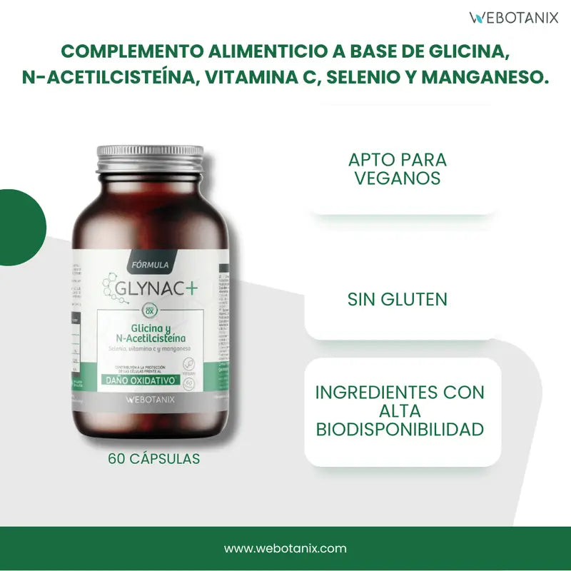 Webotanix Glynac Formula, 60 capsules