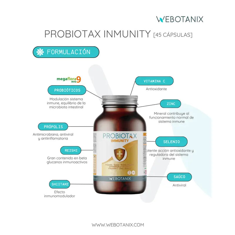 Webotanix Probiotax Immunity, 45 capsules