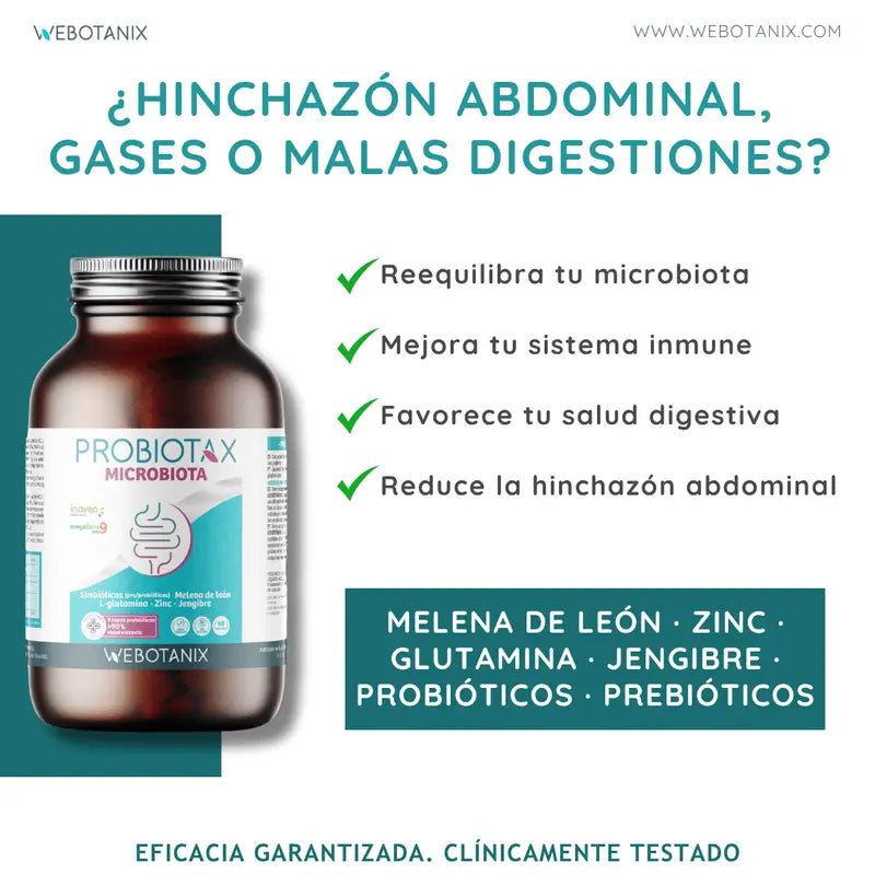Webotanix Probiotax Microbiota, 60 capsules