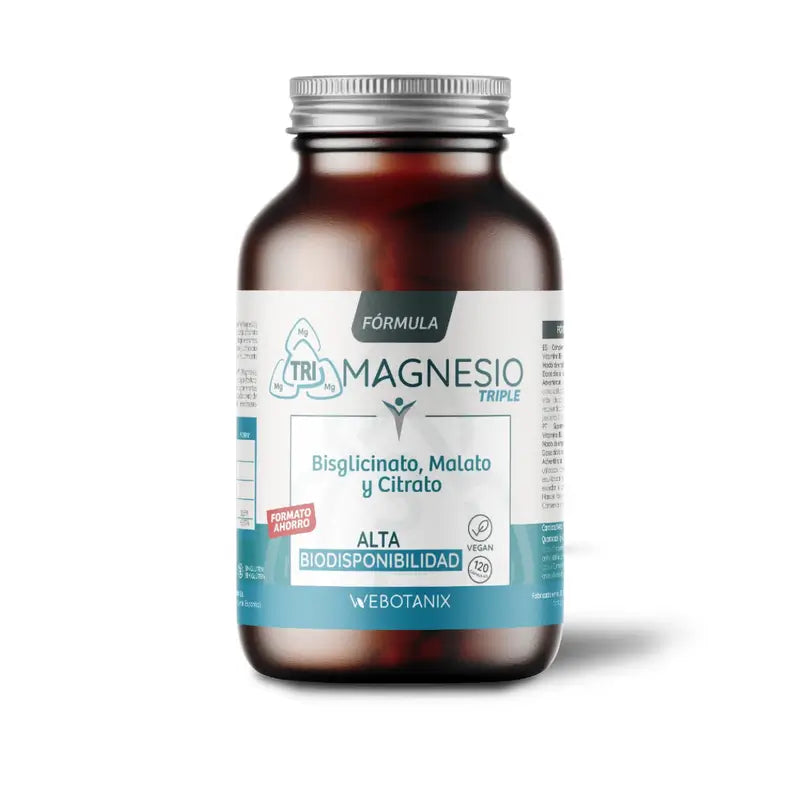 Webotanix Triple Magnesium Family Formula, 120 capsules