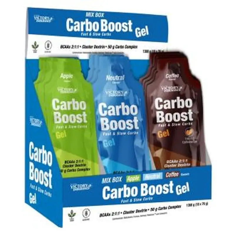 Weider Mix Box Carbo Boost Gel Apple-Neutral-Coffee 18Pcs.