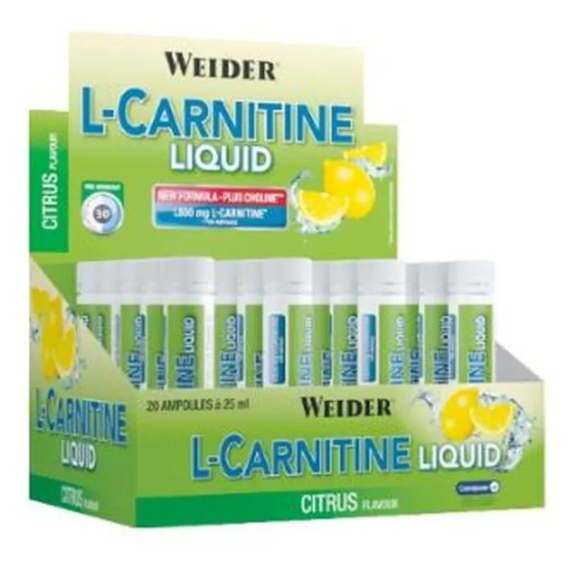 Weider Weider L-Carnitine Lemon Flavour 20Amp.