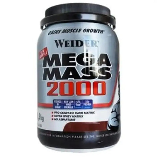 Weider Weider Mega Mass 2000 Vanilla 1,5Kg.