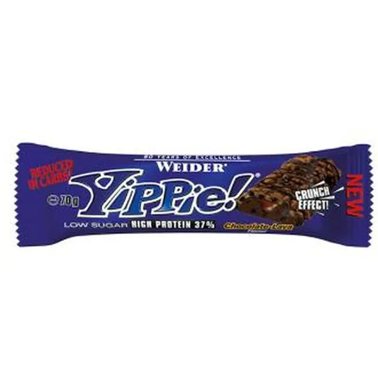 Weider Yippie Weider Chocolate-Lava Bars 12Ud.70Gr