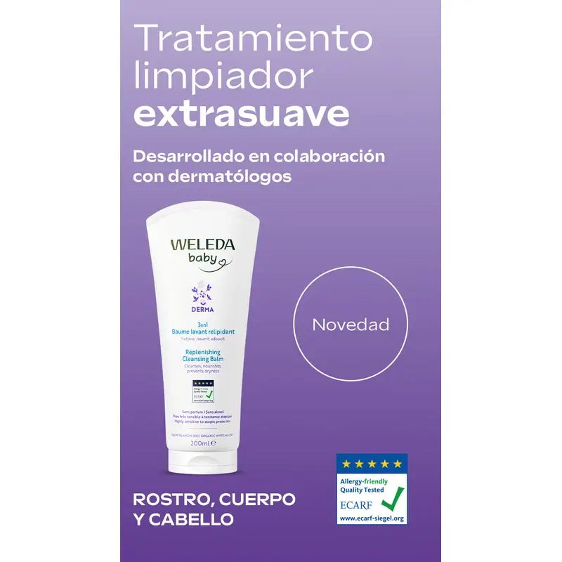 Weleda Baby Derma Bath Balm, 200 ml