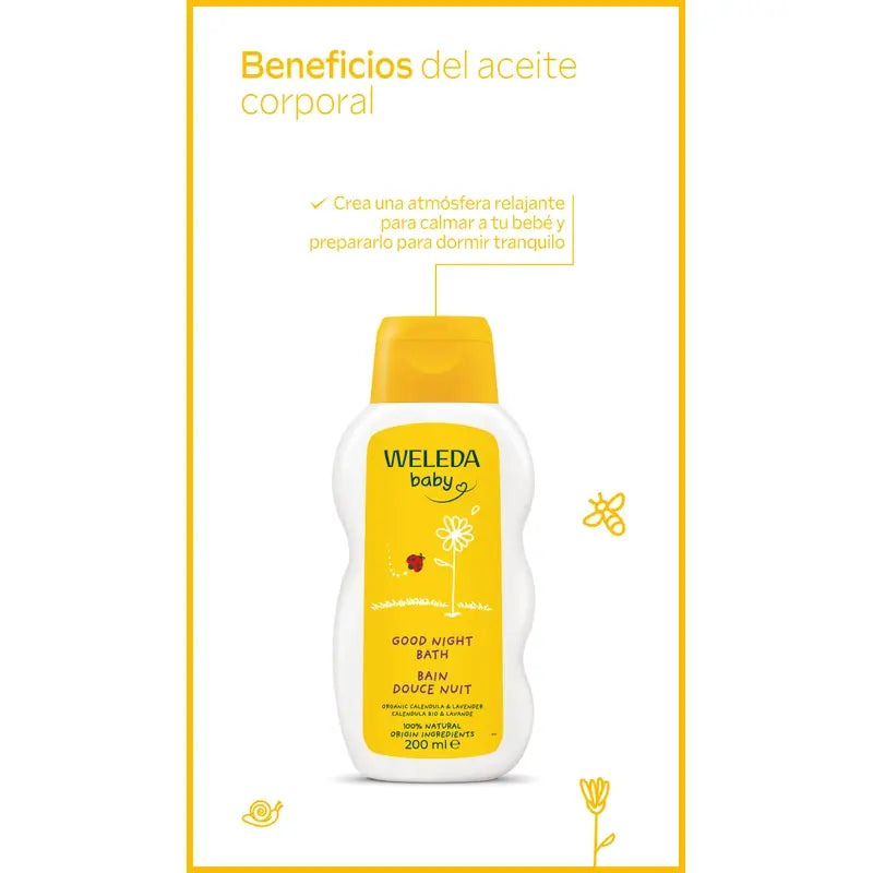 Weleda Calendula Good Night Bath, 200 ml