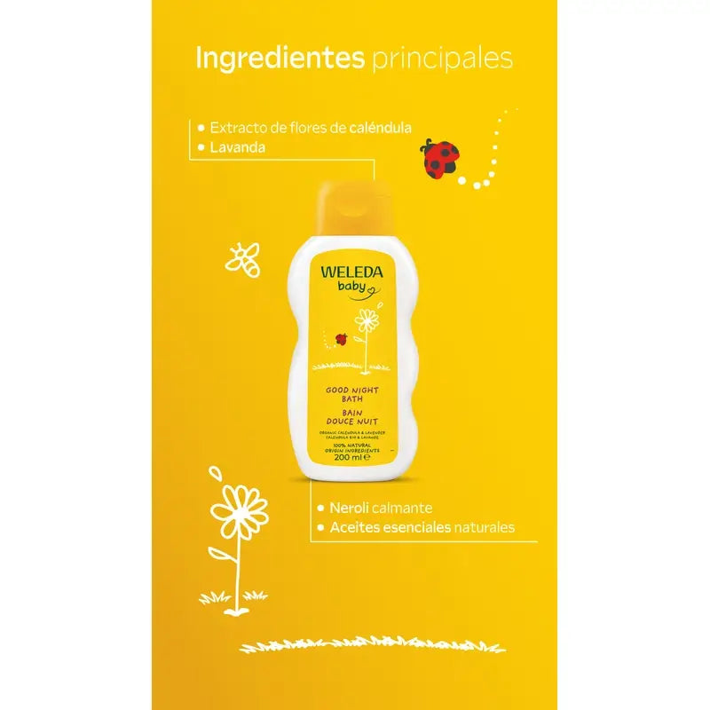Weleda Calendula Good Night Bath, 200 ml