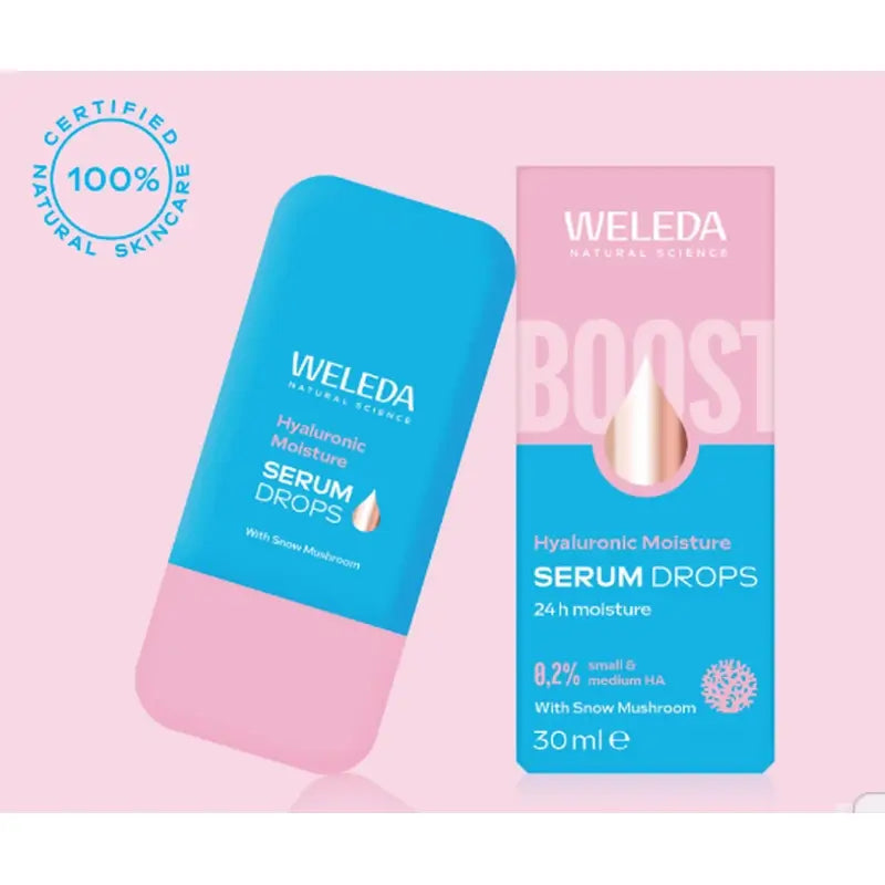 Weleda Moisturising Serum Booster Drops With Hyaluronic Acid, 30 ml