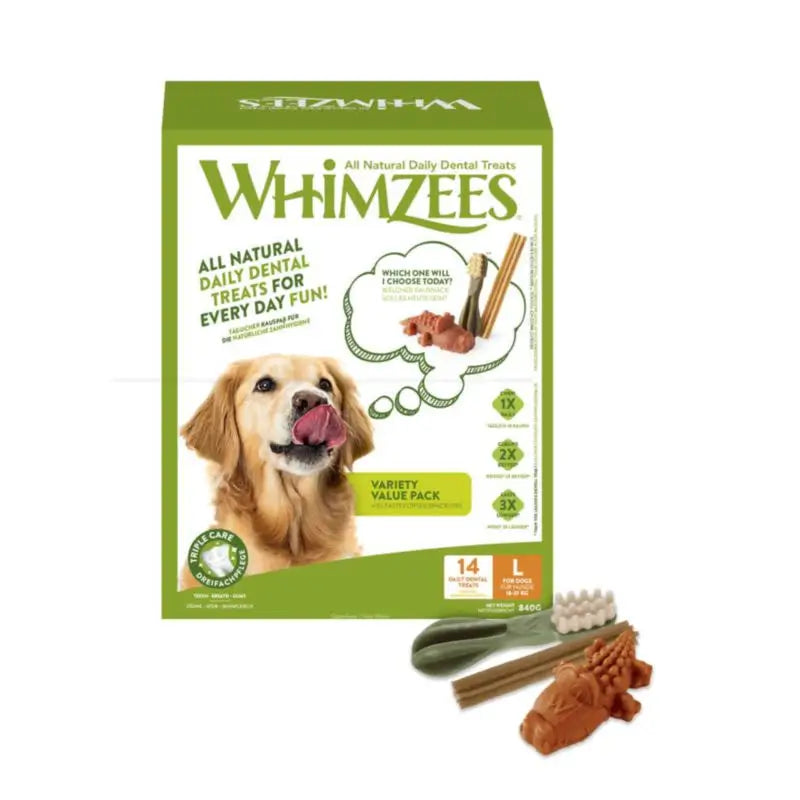 Whimzees Variety Value Box L 14Pcs