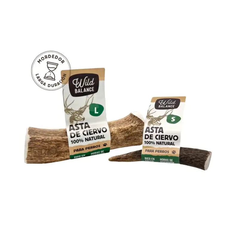 Wild Balance Whole L-Shaped Deer Antler – Natural Dog Chew