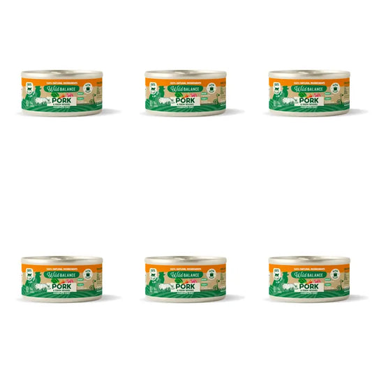 Wild Balance Philosophy Pork Barf For Cats Can, 120 g, Pack of 6