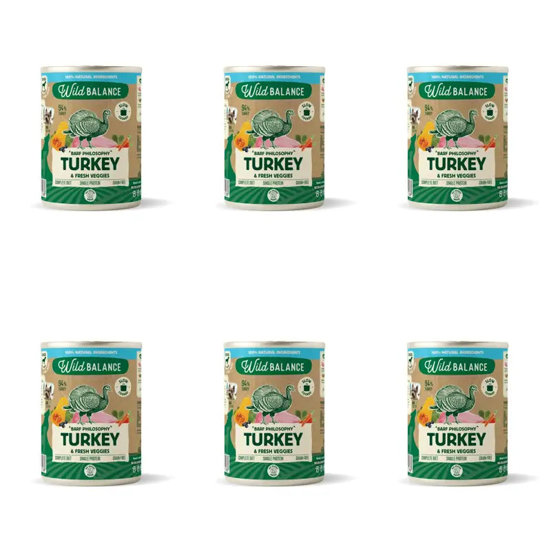 Wild Balance Philosophy Turkey Barf For Dogs, 400 g, Pack of 6